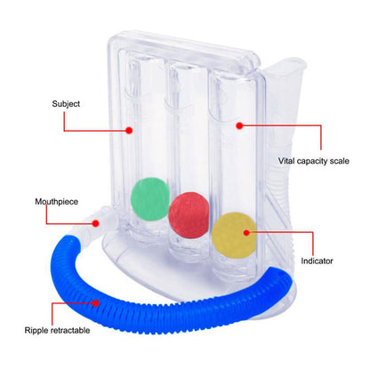 Three-Ball Lung Capacity Breathing Exercise Trainer by HitMyNeed