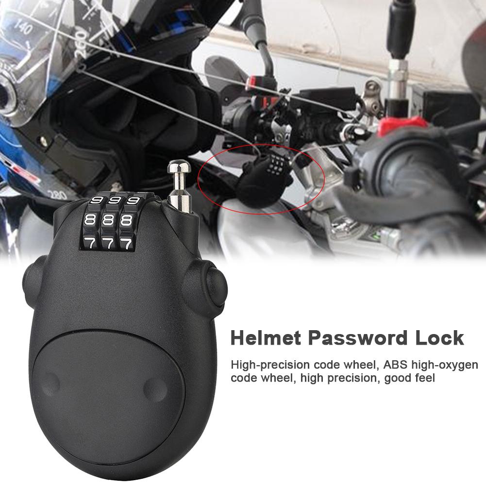 Three Digit Helmet Lock Cable with Combination Code by HitMyNeed