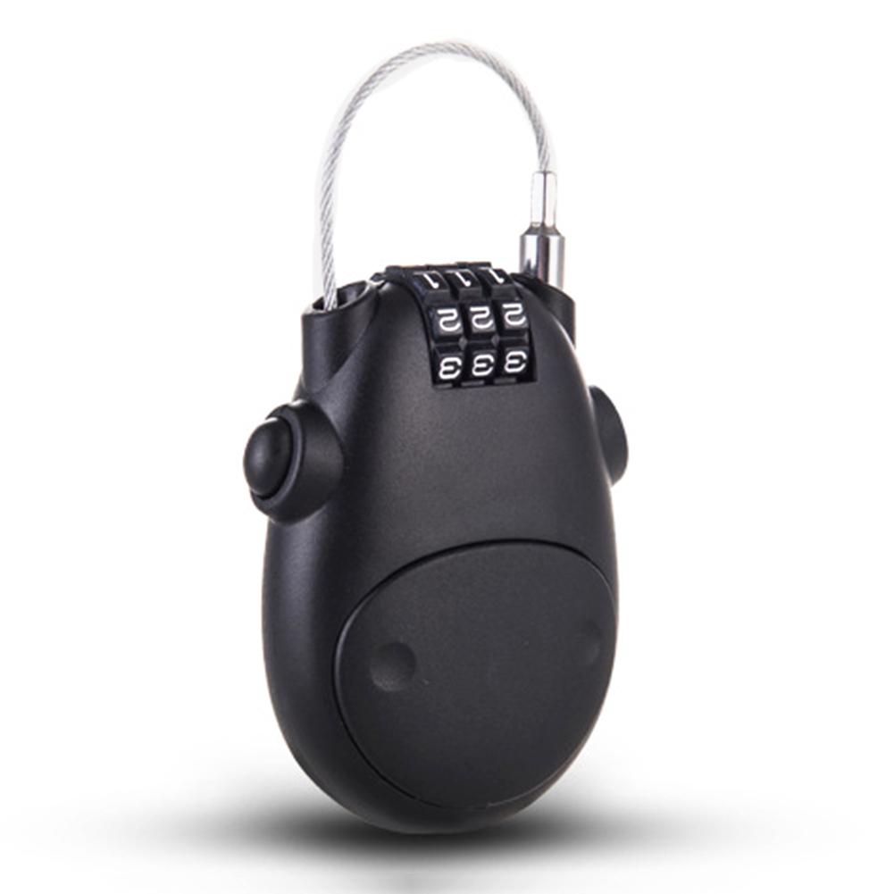Three Digit Helmet Lock Cable with Combination Code by HitMyNeed