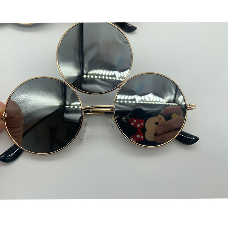 Three-Eyed Retro UV400 Sunglasses gray by HitMyNeed