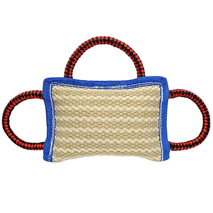 Three Handle Linen Dog Bite Pillow Trainer by HitMyNeed