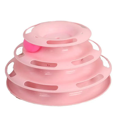 Three-Layer Cat Ball Tower Interactive Track Toy by HitMyNeed