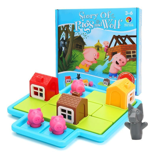Three Little Pigs Logic Board Game for Kids by HitMyNeed