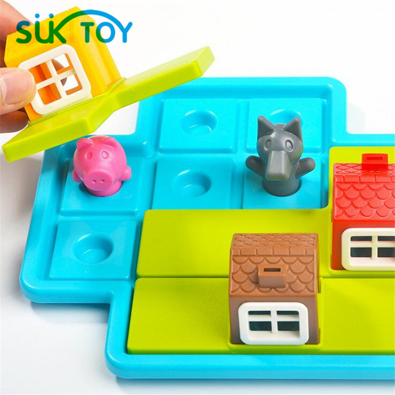 Three Little Pigs Logic Board Game for Kids by HitMyNeed