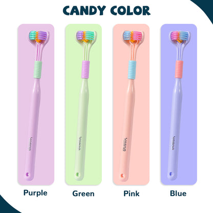 Three-Sided Ultra Soft Adult Toothbrush by HitMyNeed