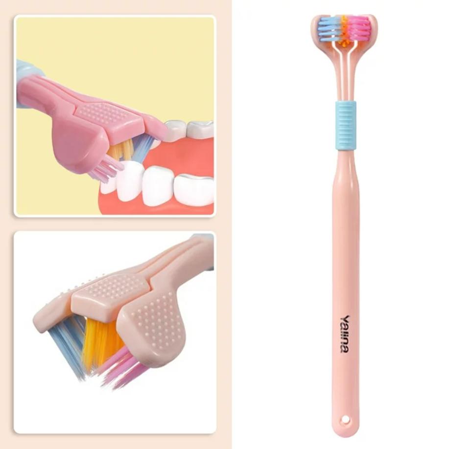 Three-Sided Ultra Soft Adult Toothbrush by HitMyNeed