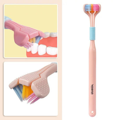 Three-Sided Ultra Soft Adult Toothbrush by HitMyNeed