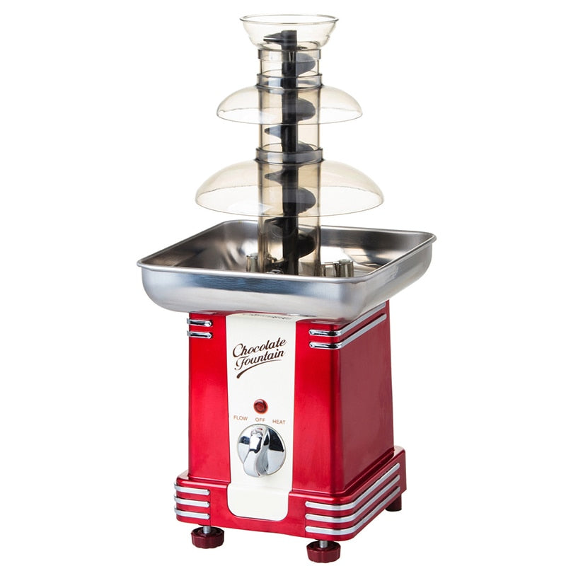 Three Tier Chocolate Fountain Fondue Machine 70W by HitMyNeed
