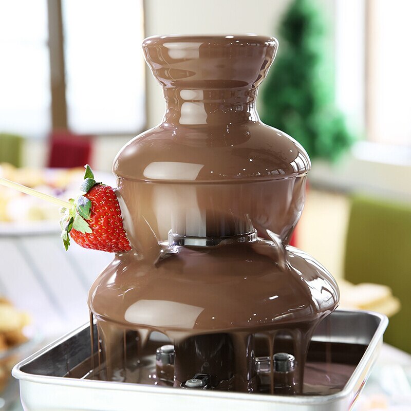 Three Tier Chocolate Fountain Fondue Machine 70W by HitMyNeed