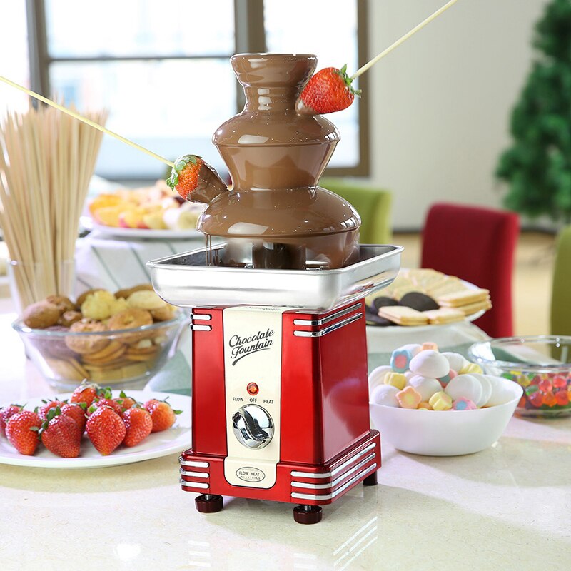 Three Tier Chocolate Fountain Fondue Machine 70W by HitMyNeed