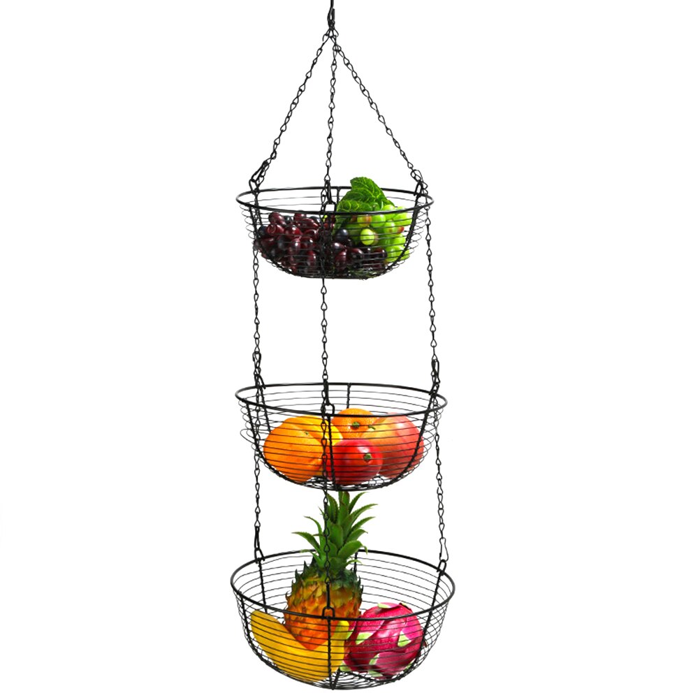 Three Tier Hanging Fruit Basket Organizer by HitMyNeed
