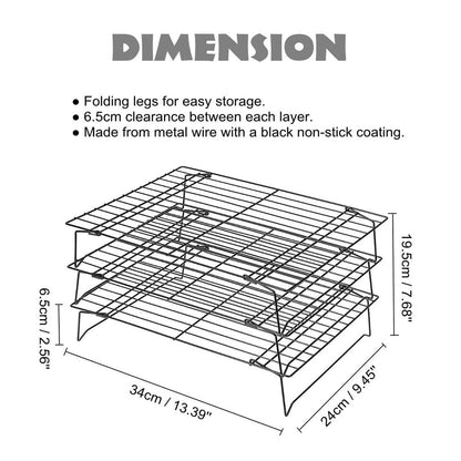Three-Tier Stainless Steel Baking Cooling Rack by HitMyNeed