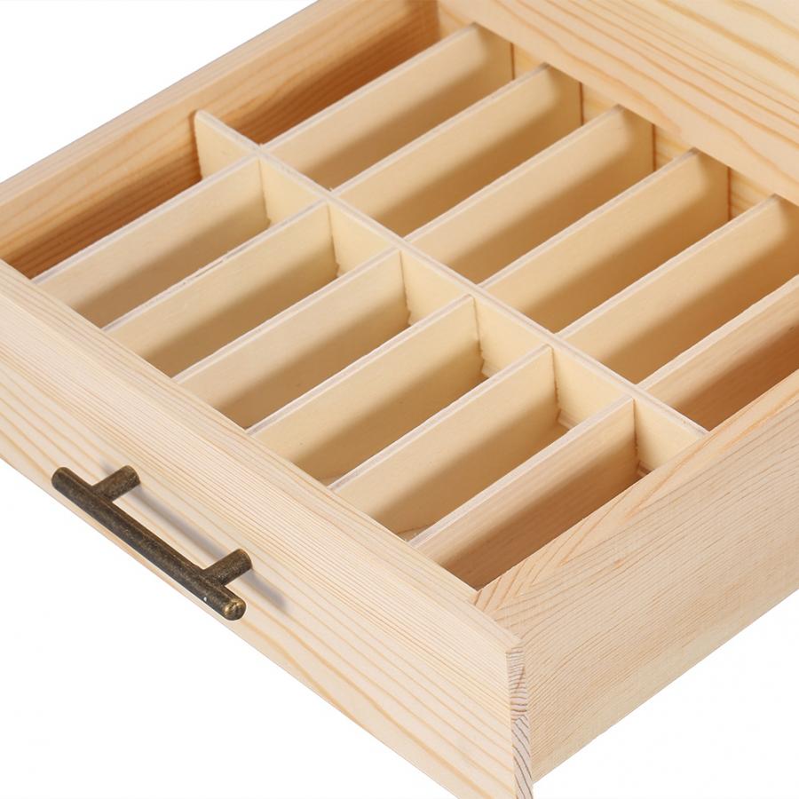 Three-Tier Wooden Essential Oil Storage Case by HitMyNeed