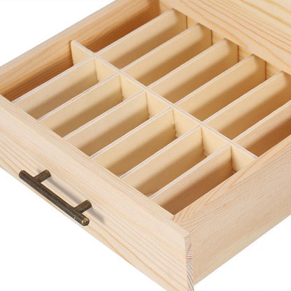 Three-Tier Wooden Essential Oil Storage Case by HitMyNeed