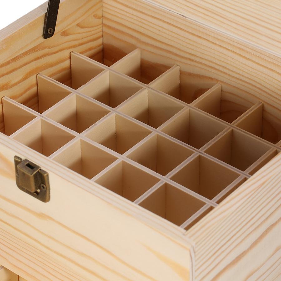 Three-Tier Wooden Essential Oil Storage Case by HitMyNeed
