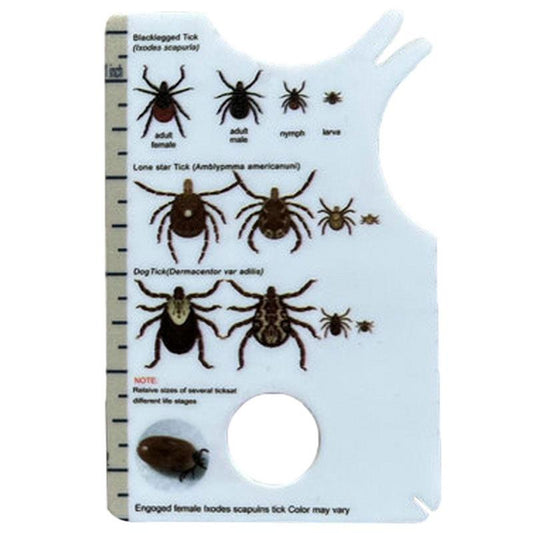 Tick Removal Card with Built-In Magnifying Glass by HitMyNeed