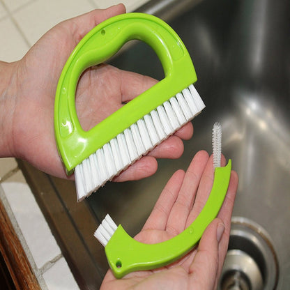 Tile Grout Cleaner Brush with Double Head Design by HitMyNeed
