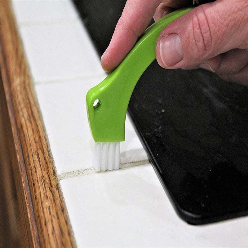 Tile Grout Cleaner Brush with Double Head Design by HitMyNeed