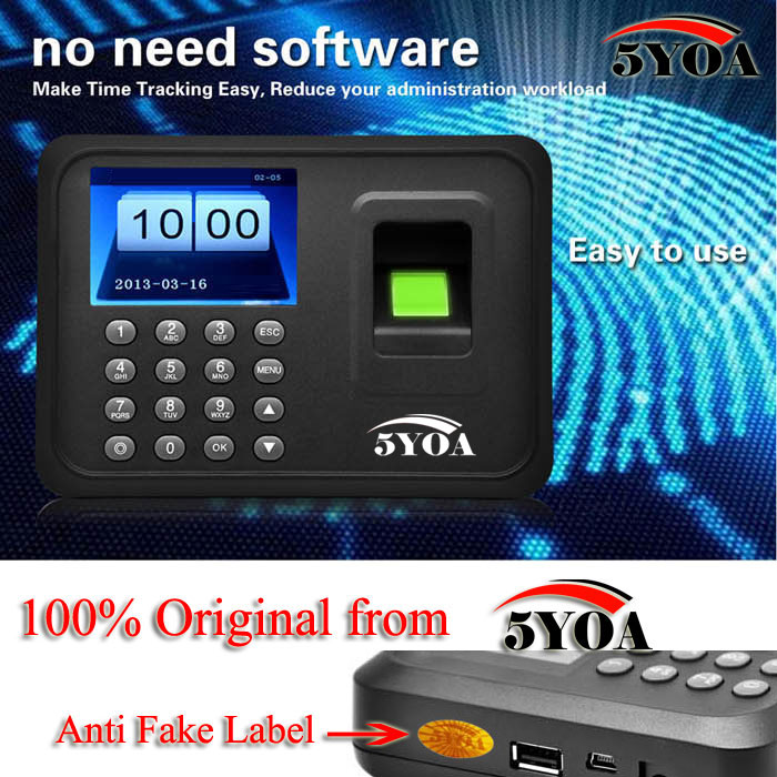 Time Attendance Biometric Fingerprint System by HitMyNeed