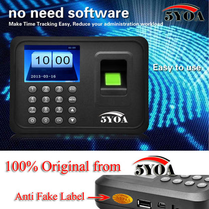 Time Attendance Biometric Fingerprint System by HitMyNeed