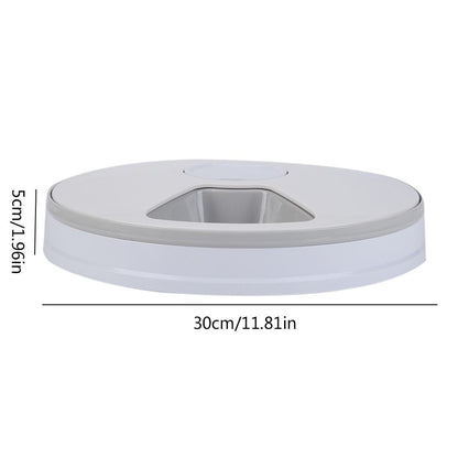 Timed Dog Feeder with 6-Grid Automatic Food Tray by HitMyNeed