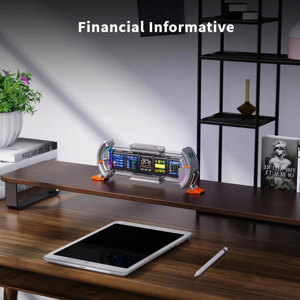 Times Gate Cyberpunk RGB Pixel Clock with App Control by HitMyNeed