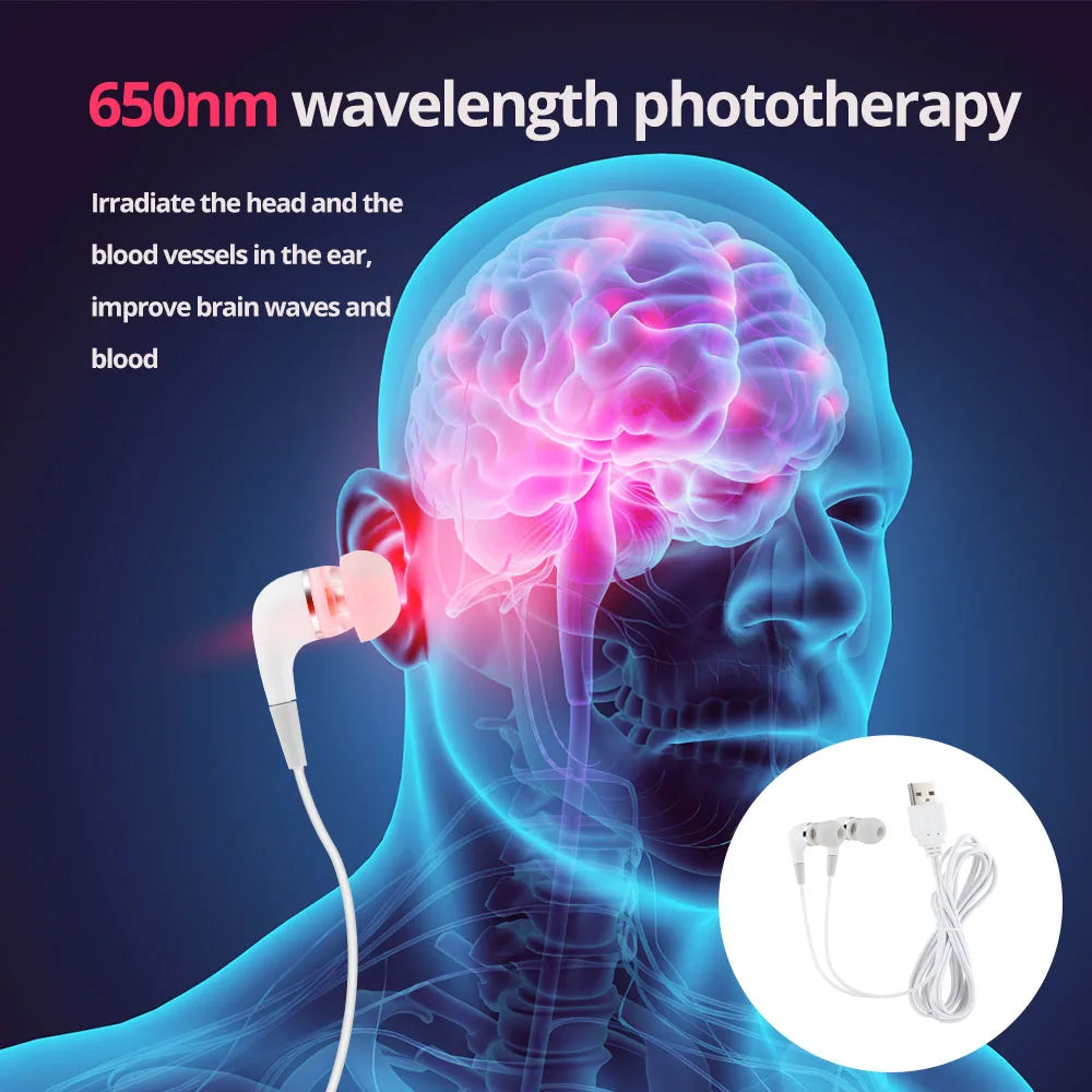 Tinnitus Ear Laser Therapy LLLT Earplug Device by HitMyNeed