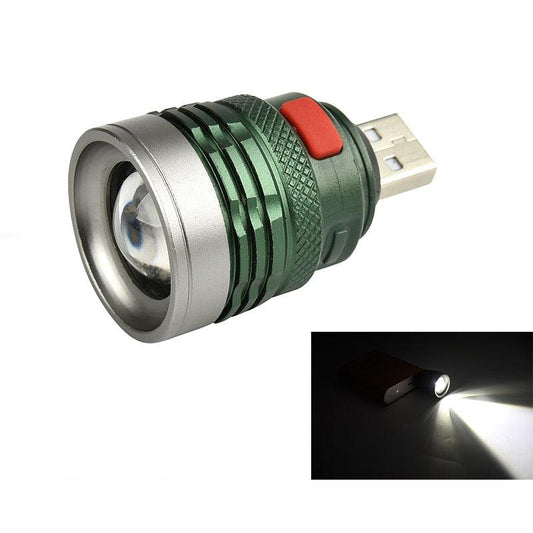 Tiny USB Flashlight Torch with Adjustable Focus by HitMyNeed