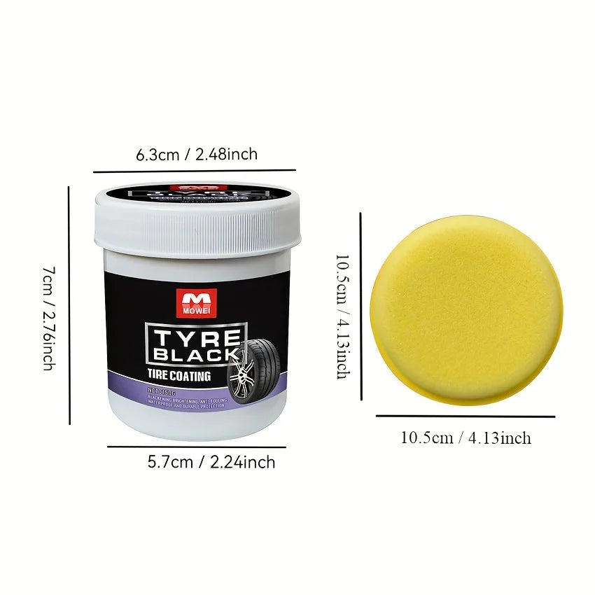Tire Blackening Coating Wax with Protective Shine by HitMyNeed