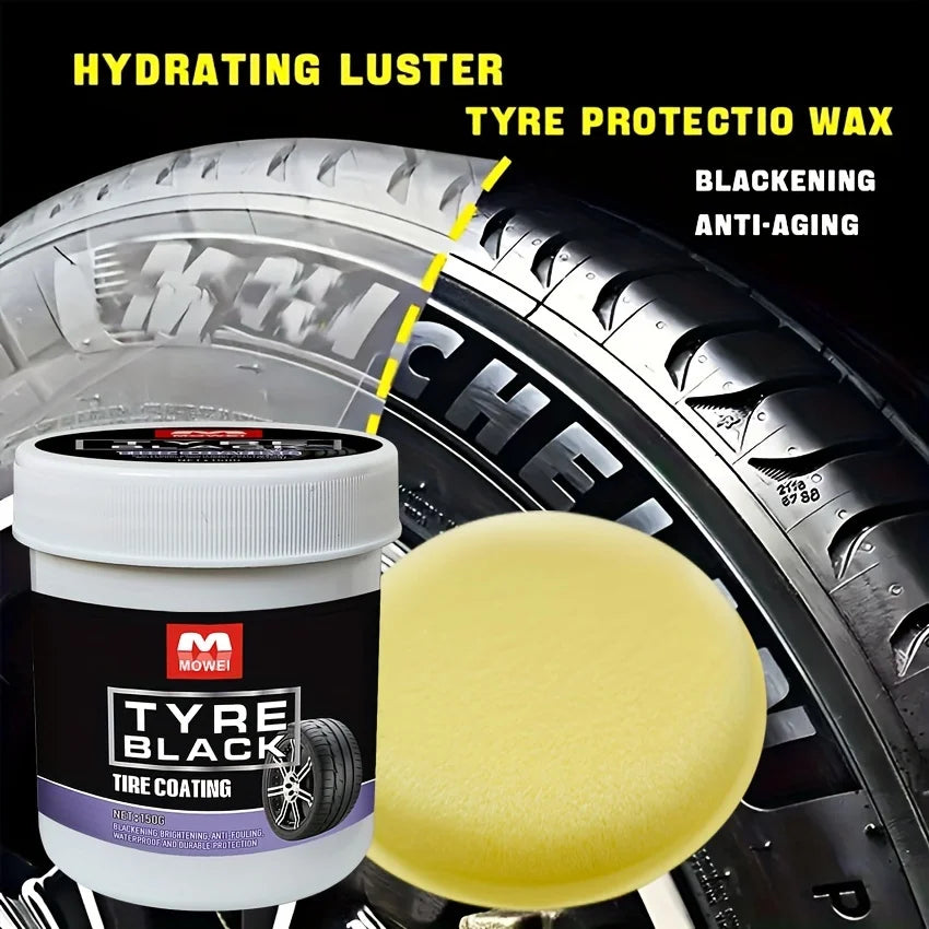 Tire Blackening Coating Wax with Protective Shine by HitMyNeed