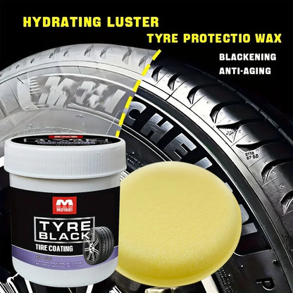Tire Blackening Coating Wax with Protective Shine by HitMyNeed