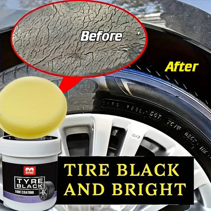 Tire Blackening Coating Wax with Protective Shine by HitMyNeed