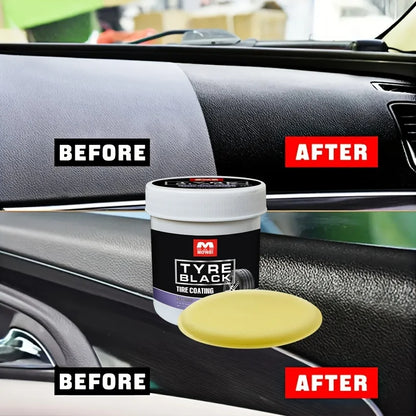 Tire Blackening Coating Wax with Protective Shine by HitMyNeed