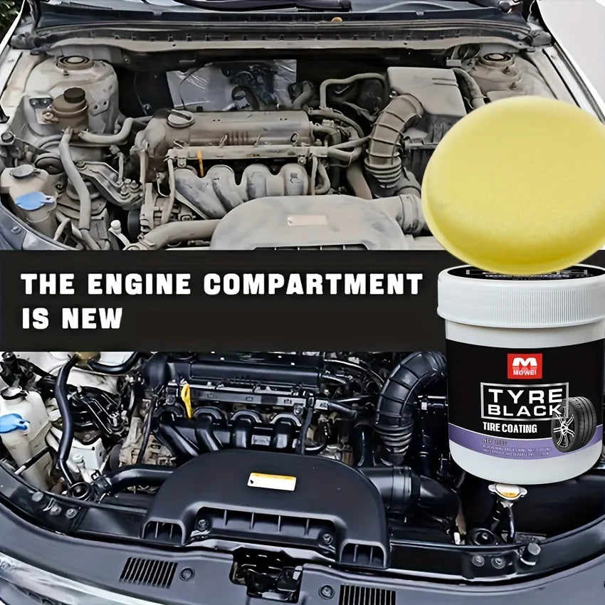 Tire Blackening Coating Wax with Protective Shine by HitMyNeed
