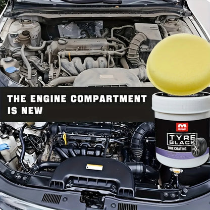 Tire Blackening Coating Wax with Protective Shine by HitMyNeed