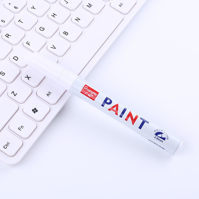 Tire Paint Pen Permanent Marker for Vehicle Tires white by HitMyNeed