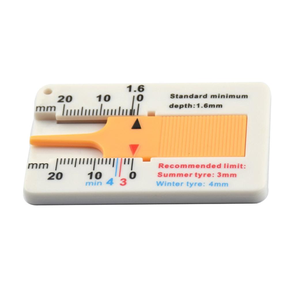 Tire Tread Depth Gauge Keychain Tool 0-20 mm by HitMyNeed