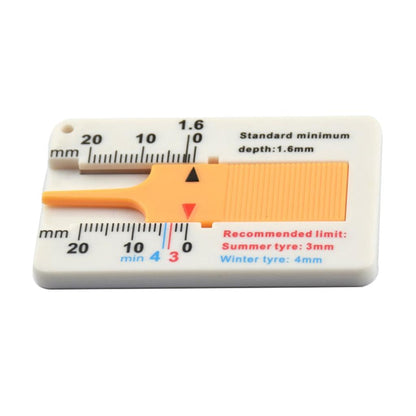 Tire Tread Depth Gauge Keychain Tool 0-20 mm by HitMyNeed