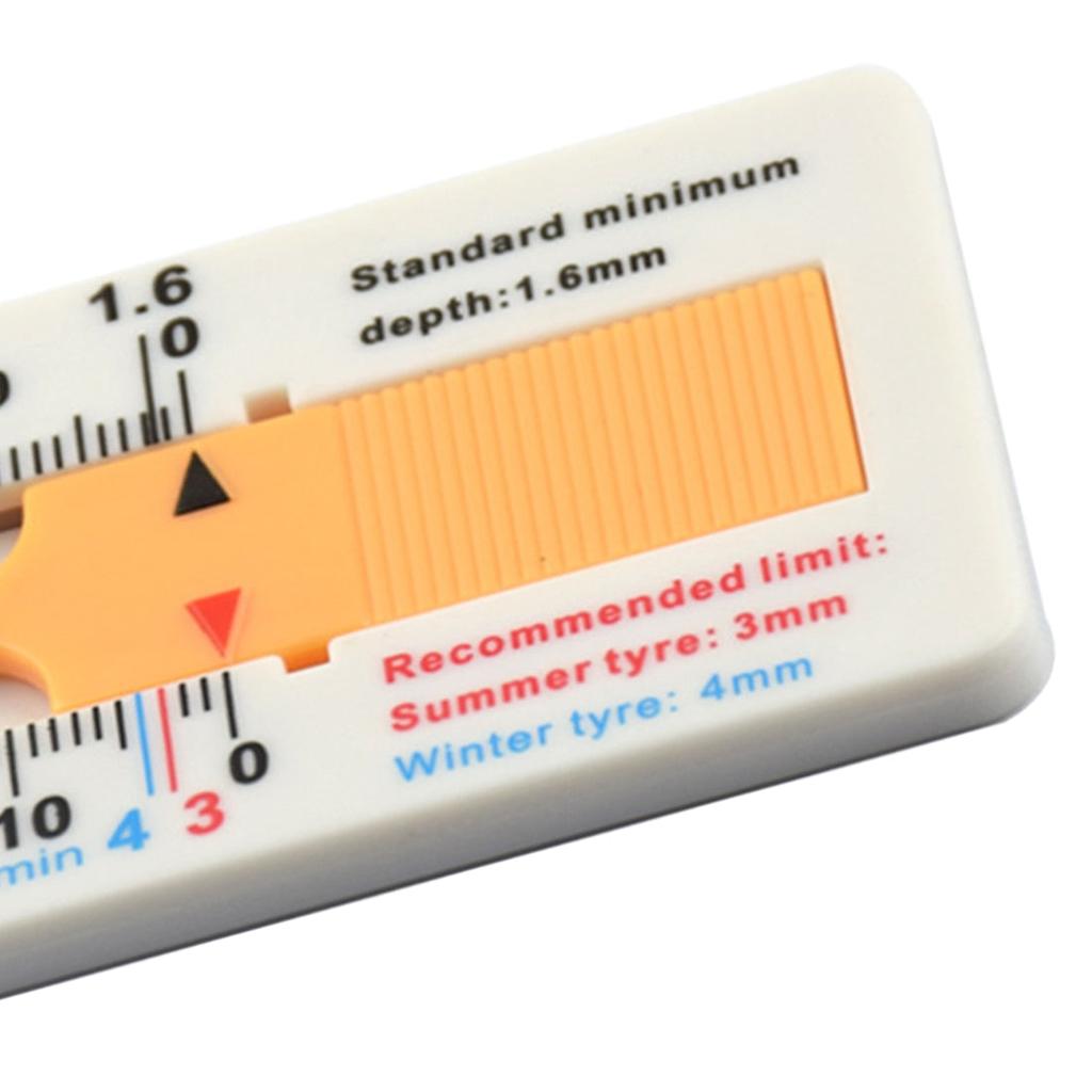 Tire Tread Depth Gauge Keychain Tool 0-20 mm by HitMyNeed