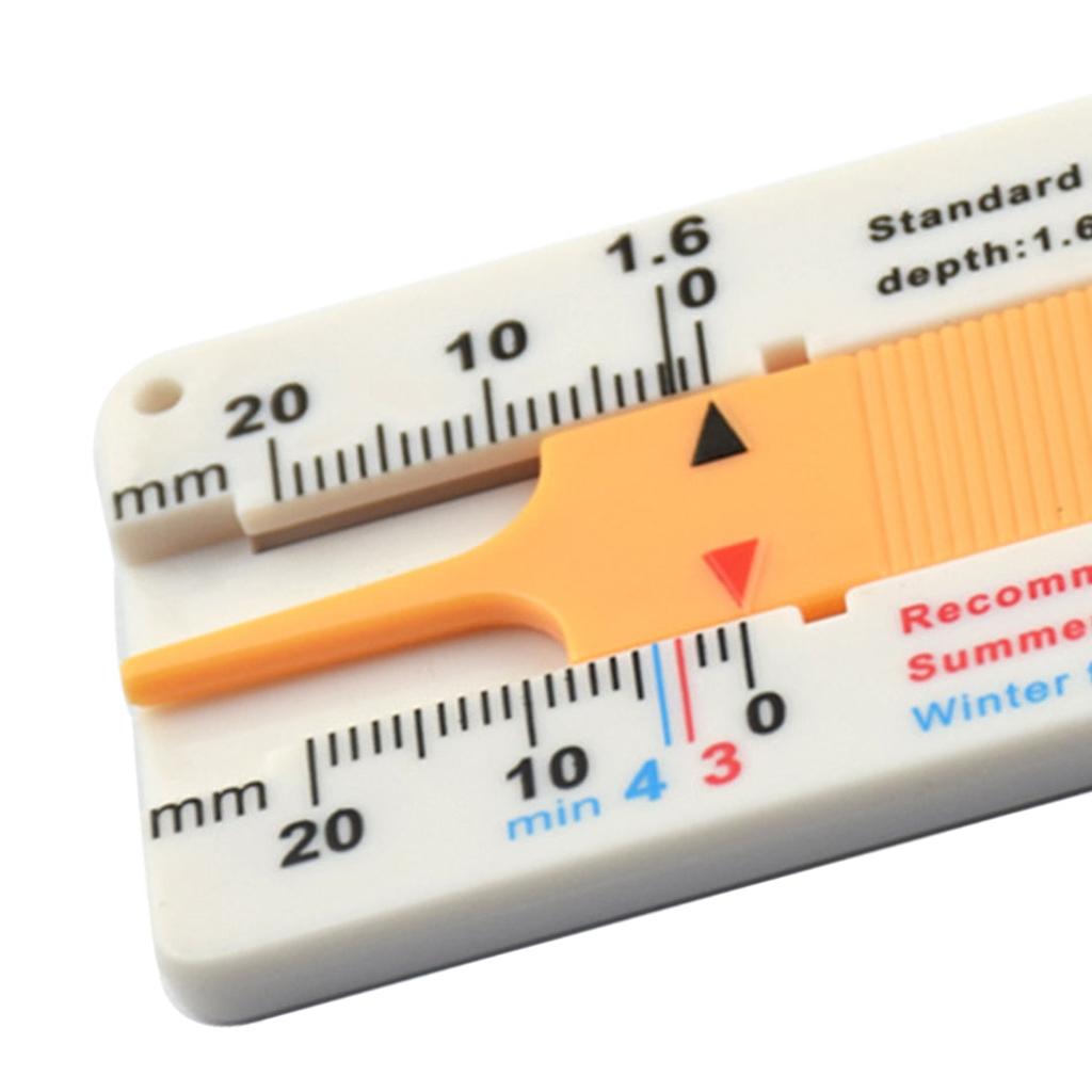 Tire Tread Depth Gauge Keychain Tool 0-20 mm by HitMyNeed