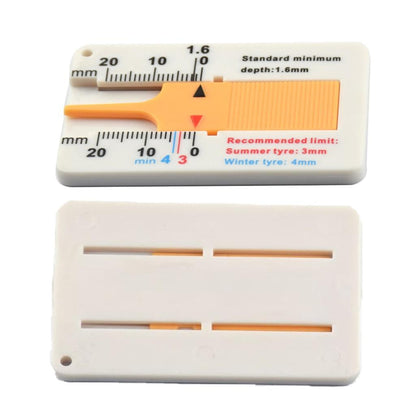 Tire Tread Depth Gauge Keychain Tool 0-20 mm by HitMyNeed
