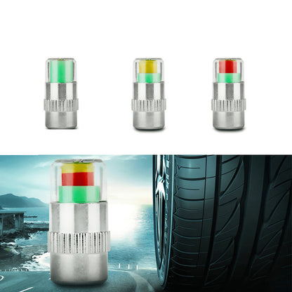 Tire Valve Cap Smart Pressure Indicators (Set of 4) by HitMyNeed