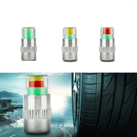 Tire Valve Cap Smart Pressure Indicators (Set of 4) by HitMyNeed