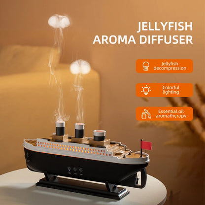 Titanic Ship Model 250ml Jellyfish Mist Diffuser by HitMyNeed