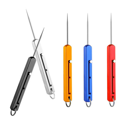 Titanium EDC Retractable Toothpick Keychain by HitMyNeed