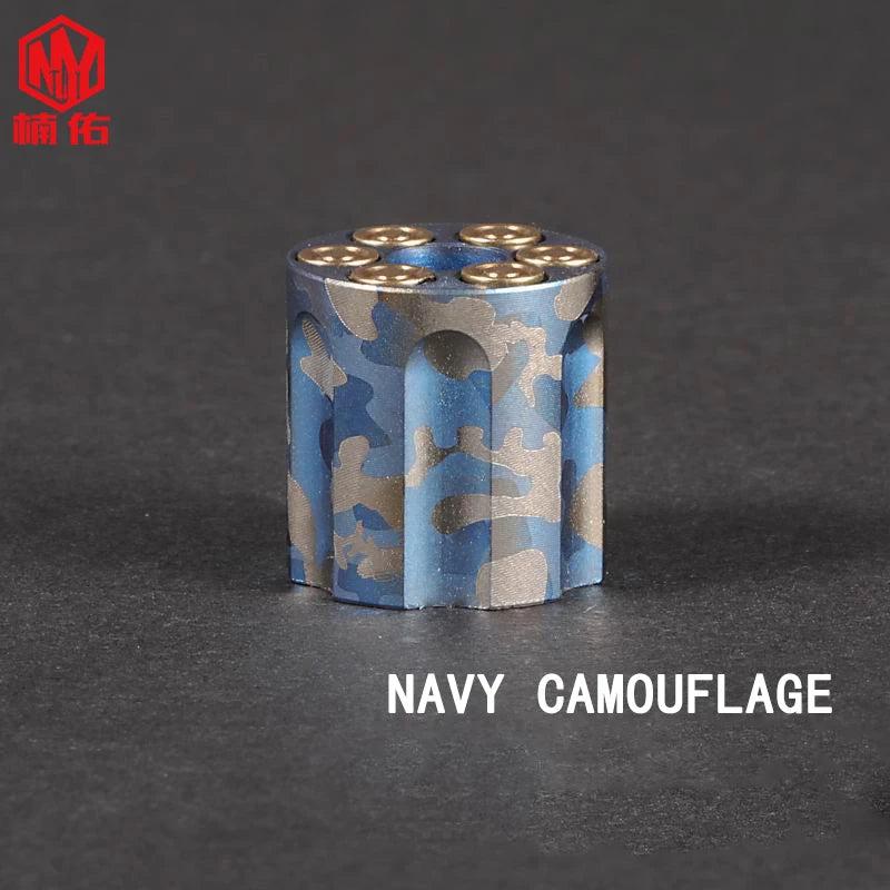 Titanium Revolver EDC Paracord Bead Pendant camouflage by HitMyNeed