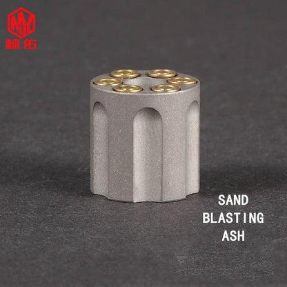 Titanium Revolver EDC Paracord Bead Pendant sandblasting by HitMyNeed