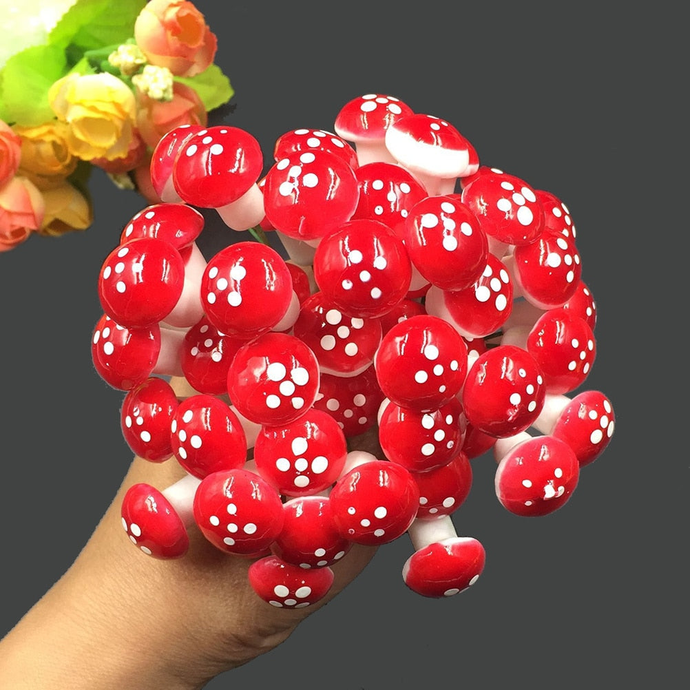 Toadstool Garden Ornaments Set of 30 by HitMyNeed