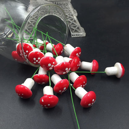 Toadstool Garden Ornaments Set of 30 by HitMyNeed