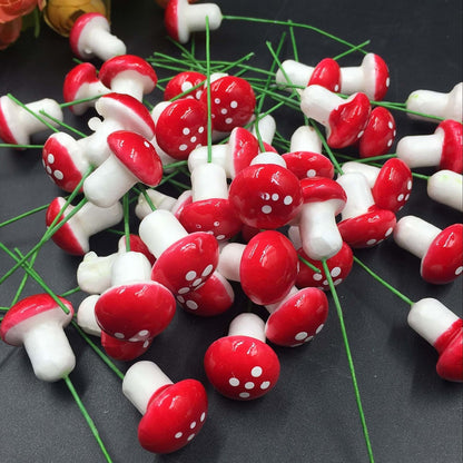 Toadstool Garden Ornaments Set of 30 by HitMyNeed